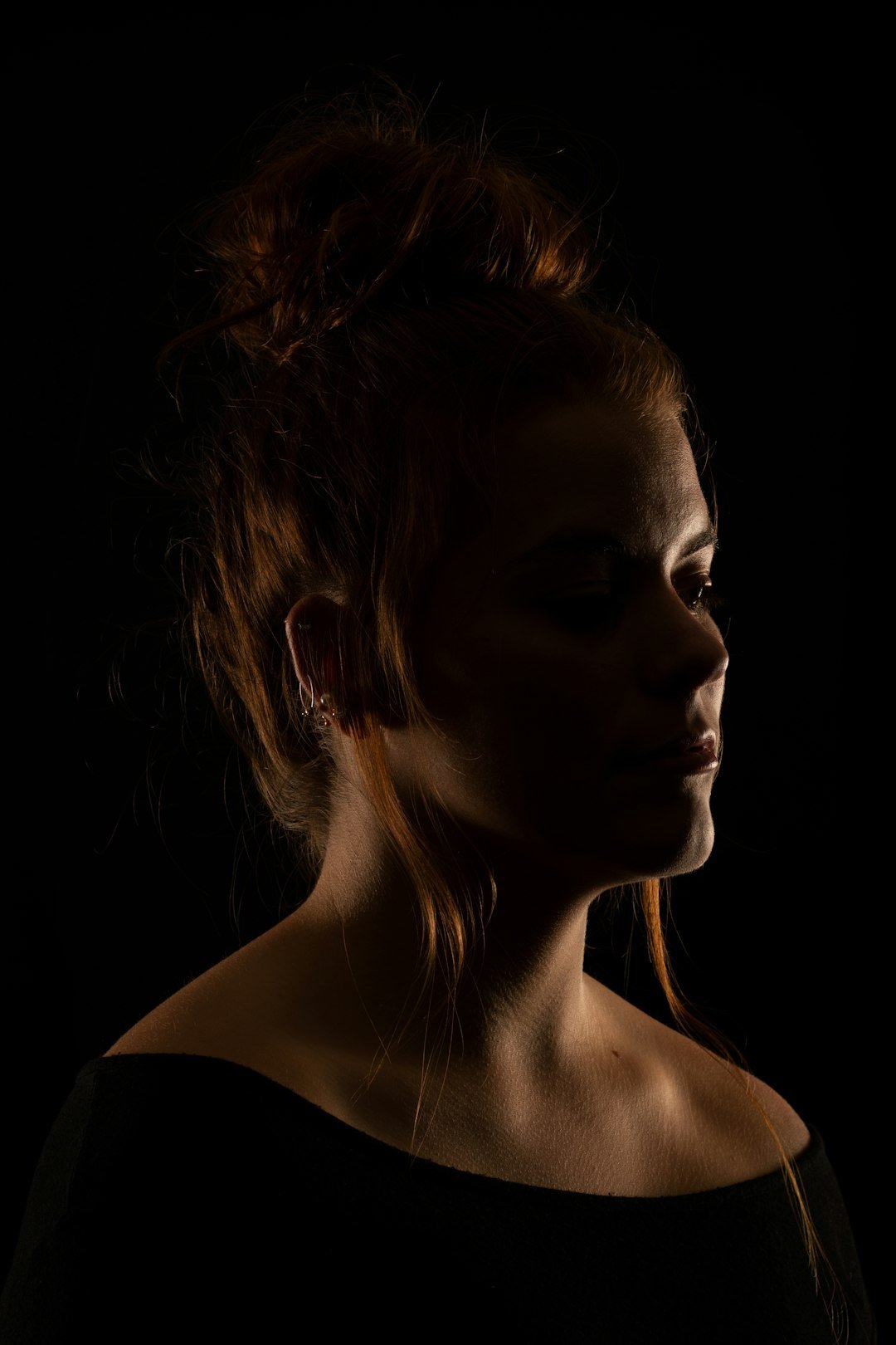 Portrait with dramatic side light